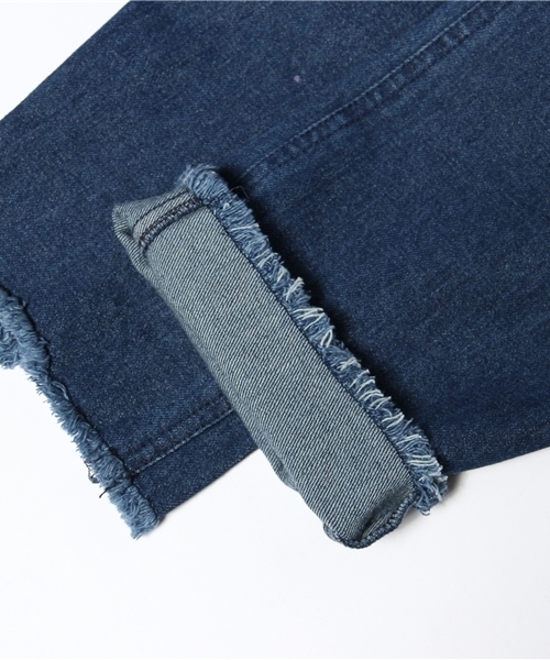 Kastane（カスタネ）の「【Kastane】裁ちきりデニムパンツ（デニムパンツ・レディース・ホワイト/ブルー・MEDIUM/SMALL）」の7枚目の写真