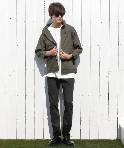 UNION STATION（ユニオンステーション）の「ラウンドカラーシャツブルゾン（シャツ/ブラウス・メンズ・グレー/カーキ/ブルー・S/M/L）」の10枚目の写真