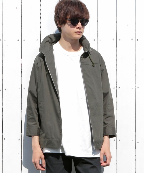 UNION STATION（ユニオンステーション）の「ラウンドカラーシャツブルゾン（シャツ/ブラウス・メンズ・グレー/カーキ/ブルー・S/M/L）」の12枚目の写真