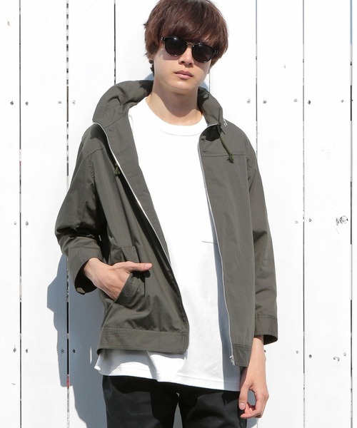 UNION STATION（ユニオンステーション）の「ラウンドカラーシャツブルゾン（シャツ/ブラウス・メンズ・グレー/カーキ/ブルー・S/M/L）」の13枚目の写真