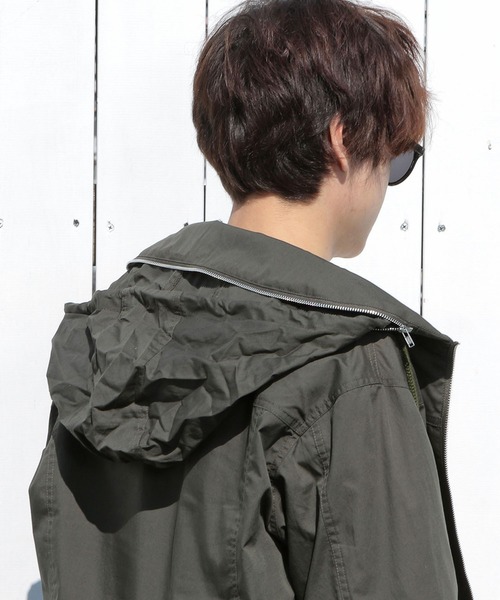 UNION STATION（ユニオンステーション）の「ラウンドカラーシャツブルゾン（シャツ/ブラウス・メンズ・グレー/カーキ/ブルー・S/M/L）」の14枚目の写真