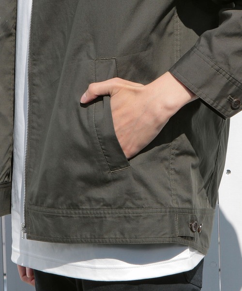 UNION STATION（ユニオンステーション）の「ラウンドカラーシャツブルゾン（シャツ/ブラウス・メンズ・グレー/カーキ/ブルー・S/M/L）」の16枚目の写真