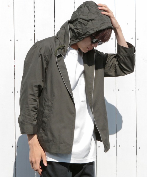 UNION STATION（ユニオンステーション）の「ラウンドカラーシャツブルゾン（シャツ/ブラウス・メンズ・グレー/カーキ/ブルー・S/M/L）」の17枚目の写真