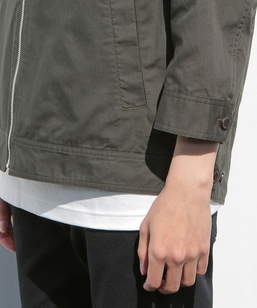 UNION STATION（ユニオンステーション）の「ラウンドカラーシャツブルゾン（シャツ/ブラウス・メンズ・グレー/カーキ/ブルー・S/M/L）」の21枚目の写真