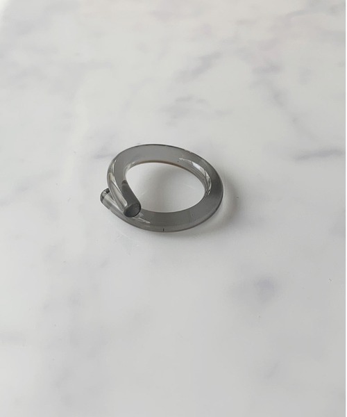 Port（ポート）の「アクリル クリア ツイスト リング（リング・レディース・クリアブラック/クリアブラウン/クリア/クリアブルー・11号）」の5枚目の写真