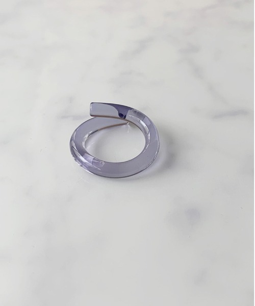 Port（ポート）の「アクリル クリア ツイスト リング（リング・レディース・クリアブラック/クリアブラウン/クリア/クリアブルー・11号）」の10枚目の写真