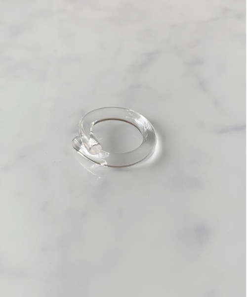 Port（ポート）の「アクリル クリア ツイスト リング（リング・レディース・クリアブラック/クリアブラウン/クリア/クリアブルー・11号）」の11枚目の写真