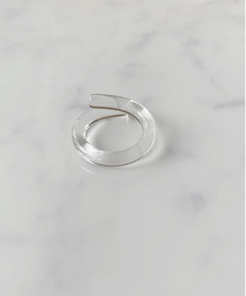 Port（ポート）の「アクリル クリア ツイスト リング（リング・レディース・クリアブラック/クリアブラウン/クリア/クリアブルー・11号）」の12枚目の写真