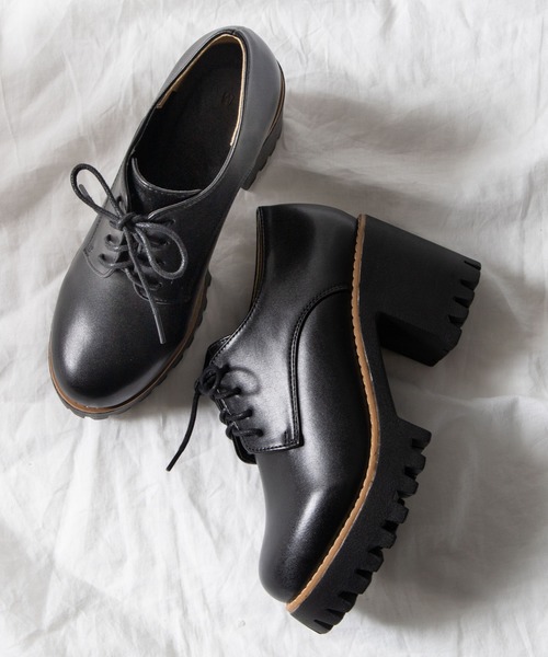 WEGO（ウィゴー）の「WEGO/レースアップヒールシューズ（ドレスシューズ・レディース・ブラック・LARGE/MEDIUM）」の5枚目の写真