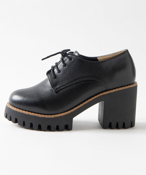 WEGO（ウィゴー）の「WEGO/レースアップヒールシューズ（ドレスシューズ・レディース・ブラック・LARGE/MEDIUM）」の3枚目の写真