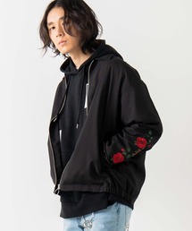 WEGO | WEGO/【セットアップ対応商品】ローズ刺繍スウィングトップ(ブルゾン)