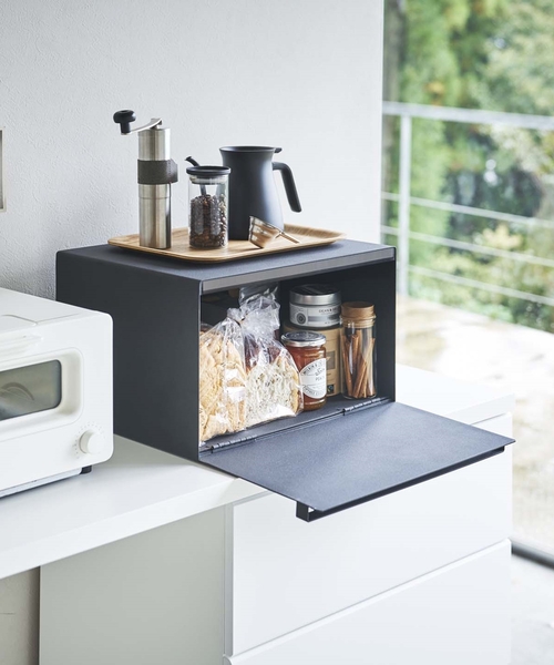 tower（タワー）の「山崎実業【TOWER/タワー】 BREAD CASE ブレットケース ブレッドボックス（キッチンツール・レディース・ホワイト/ブラック・FREE）」の2枚目の写真