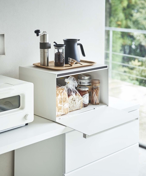 tower（タワー）の「山崎実業【TOWER/タワー】 BREAD CASE ブレットケース ブレッドボックス（キッチンツール・レディース・ホワイト/ブラック・FREE）」の3枚目の写真
