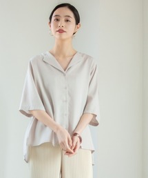 LOWRYS FARM | テンセルノーカラーシャツ　879004(シャツ/ブラウス)