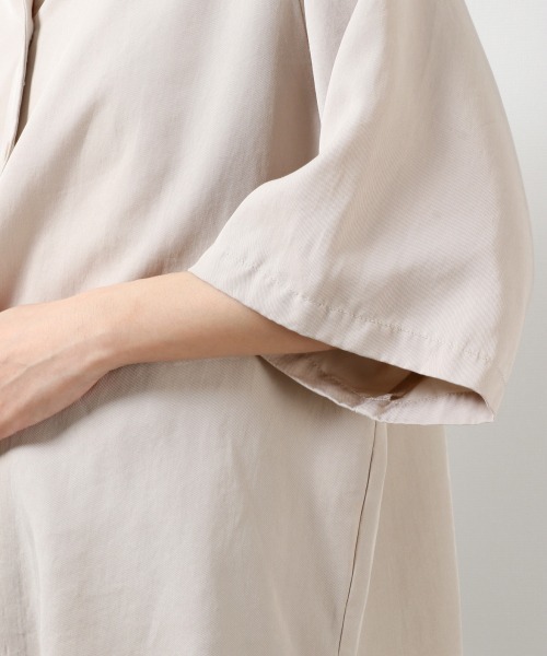 LOWRYS FARM（ローリーズファーム）の「テンセルノーカラーシャツ　879004（シャツ/ブラウス・レディース・チャコールグレー/イエロー/アイボリー・FREE）」の15枚目の写真