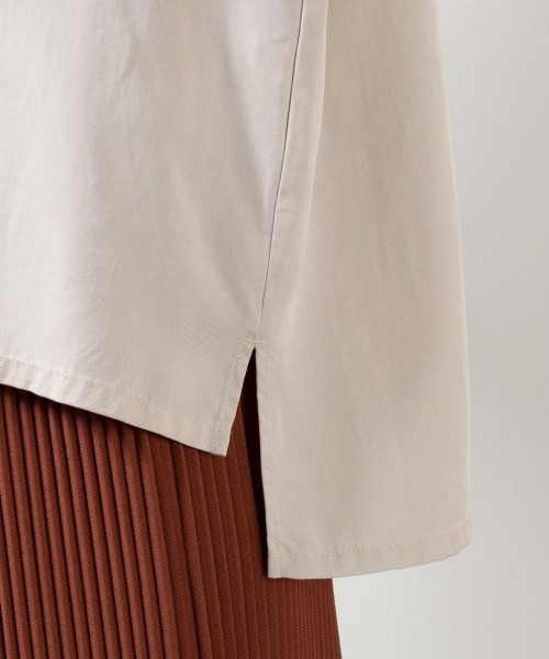 LOWRYS FARM（ローリーズファーム）の「テンセルノーカラーシャツ　879004（シャツ/ブラウス・レディース・チャコールグレー/イエロー/アイボリー・FREE）」の16枚目の写真