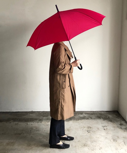 COMMON WARE（コモンウェアー）の「NT:無地耐風 アンブレラ　長傘（長傘・レディース・ブラック/ネイビー/サックスブルー/ピンク/グリーン/ローズ/ブラック系/サックスブルー系/ミント/パープル/ネイビー系/ピンクベージュ・FREE）」の12枚目の写真