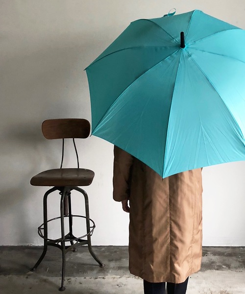 COMMON WARE（コモンウェアー）の「NT:無地耐風 アンブレラ　長傘（長傘・レディース・ブラック/ネイビー/サックスブルー/ピンク/グリーン/ローズ/ブラック系/サックスブルー系/ミント/パープル/ネイビー系/ピンクベージュ・FREE）」の6枚目の写真