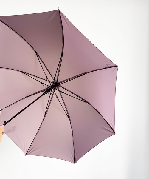 COMMON WARE（コモンウェアー）の「NT:無地耐風 アンブレラ　長傘（長傘・レディース・ブラック/ネイビー/サックスブルー/ピンク/グリーン/ローズ/ブラック系/サックスブルー系/ミント/パープル/ネイビー系/ピンクベージュ・FREE）」の13枚目の写真