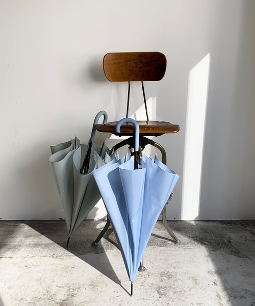 COMMON WARE（コモンウェアー）の「NT:無地耐風 アンブレラ　長傘（長傘・レディース・ブラック/ネイビー/サックスブルー/ピンク/グリーン/ローズ/ブラック系/サックスブルー系/ミント/パープル/ネイビー系/ピンクベージュ・FREE）」の19枚目の写真