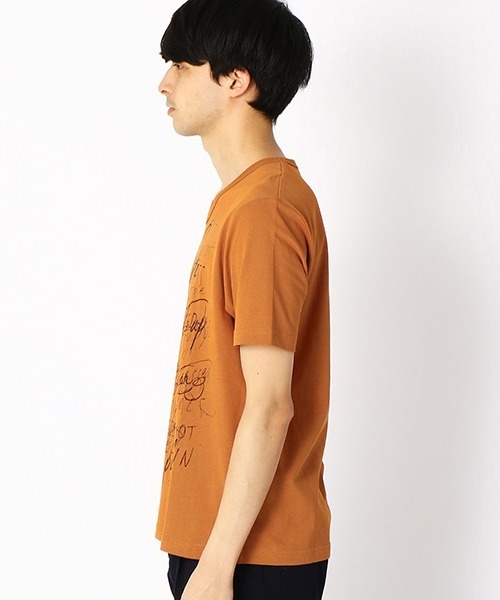 COMME CA ISM(コムサイズム)の「Vネック プリントTシャツ(Tシャツ/カットソー・メンズ・ホワイト/ブラック/カーキ/オレンジ・MEDIUM/LARGE/X-LARGE)」の11枚目の写真