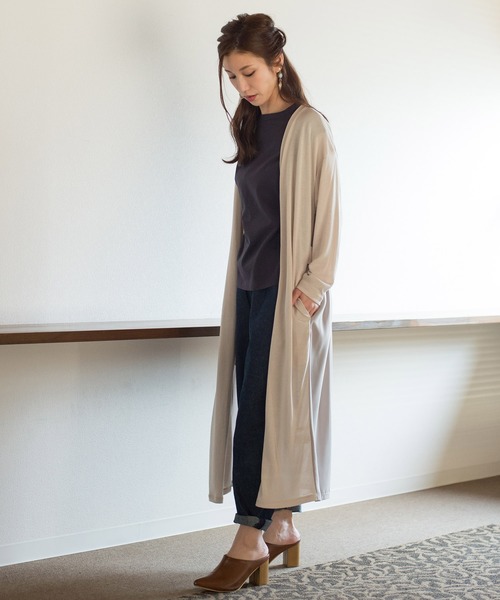 セール 吸湿冷感加工 ドライタッチロングカーディガン ワンピース Hunch ハンチ のファッション通販 Zozotown