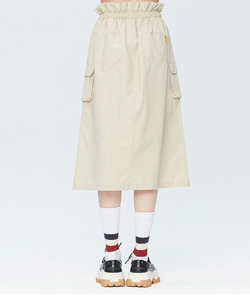 ROMANTIC CROWN(ロマンティッククラウン)の「『ROMANTIC CROWN』GNAC EASY BANDING SKIRT/GNAC イージーバンディングスカート(スカート・レディース・ベージュ/ネイビー・M)」の16枚目の写真