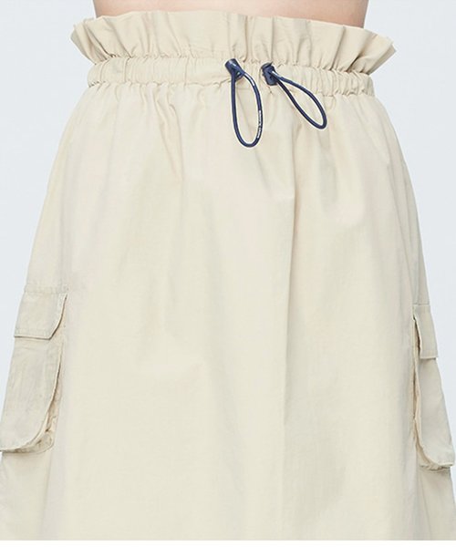 ROMANTIC CROWN(ロマンティッククラウン)の「『ROMANTIC CROWN』GNAC EASY BANDING SKIRT/GNAC イージーバンディングスカート(スカート・レディース・ベージュ/ネイビー・M)」の13枚目の写真