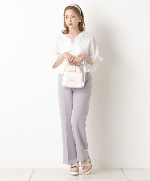 one after another NICE CLAUP（ワンアフターアナザーナイスクラップ）の「厚底クロスサンダル（サンダル・レディース・ブラック/ゴールド/アイボリー・SMALL/MEDIUM/LARGE）」の10枚目の写真