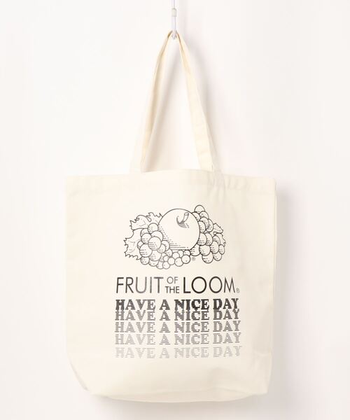 FRUIT OF THE LOOM（フルーツオブザルーム）の「PRINT PL TOTE /トートバッグ / A4 / カジュアル / ロゴ / プリント（トートバッグ・レディース・D/B/F/E/C/A・FREE）」の3枚目の写真
