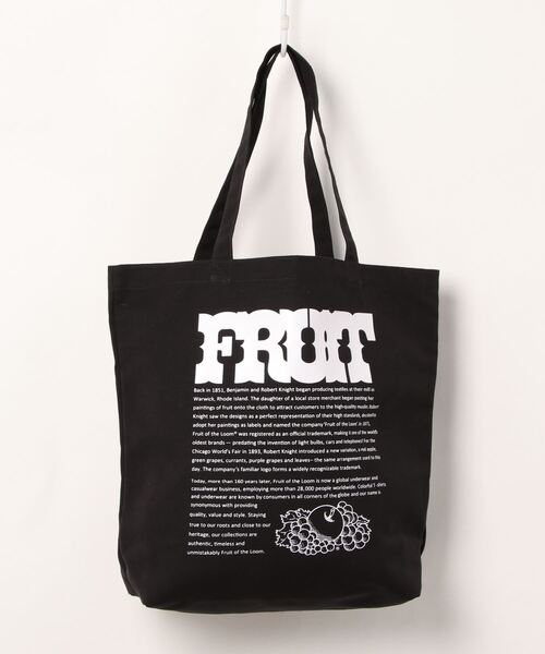 FRUIT OF THE LOOM（フルーツオブザルーム）の「PRINT PL TOTE /トートバッグ / A4 / カジュアル / ロゴ / プリント（トートバッグ・レディース・D/B/F/E/C/A・FREE）」の6枚目の写真