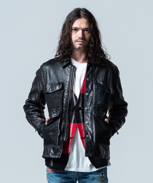 glamb（グラム）の「Hunting leather JKT / ハンティングレザー  