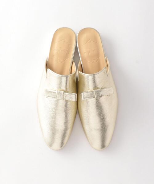 Steven Alan(スティーブンアラン)の「<Steven Alan>RIBBON LEATHER SLIPPERS/シューズ(その他シューズ・レディース・ゴールド・37h/36h/36/37)」の7枚目の写真