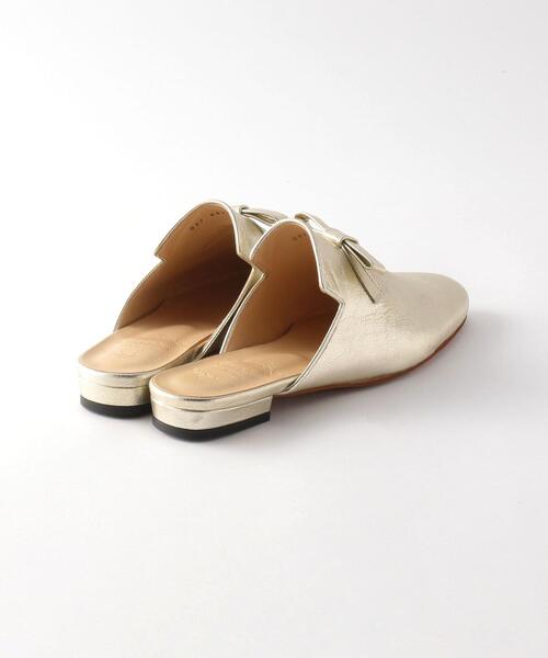 Steven Alan(スティーブンアラン)の「<Steven Alan>RIBBON LEATHER SLIPPERS/シューズ(その他シューズ・レディース・ゴールド・37h/36h/36/37)」の4枚目の写真