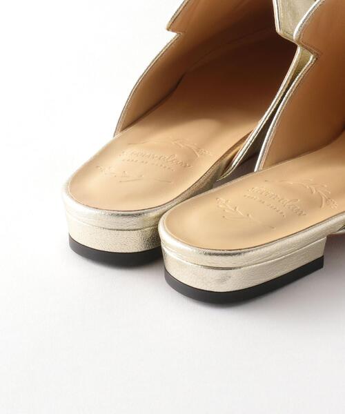 Steven Alan(スティーブンアラン)の「<Steven Alan>RIBBON LEATHER SLIPPERS/シューズ(その他シューズ・レディース・ゴールド・37h/36h/36/37)」の6枚目の写真