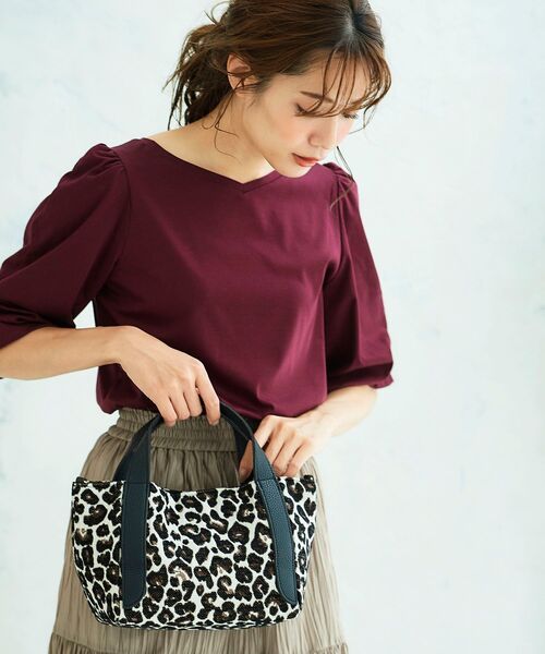 セール レオパードハンドル2wayトート トートバッグ Perle Peche ペルルペッシュ のファッション通販 Zozotown