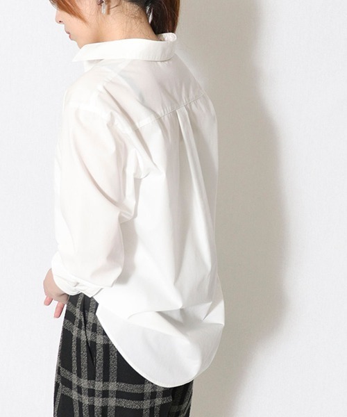 COMME CA ISM(コムサイズム)の「ベーシックシャツ(シャツ/ブラウス・レディース・ホワイト・MEDIUM/LARGE)」の8枚目の写真