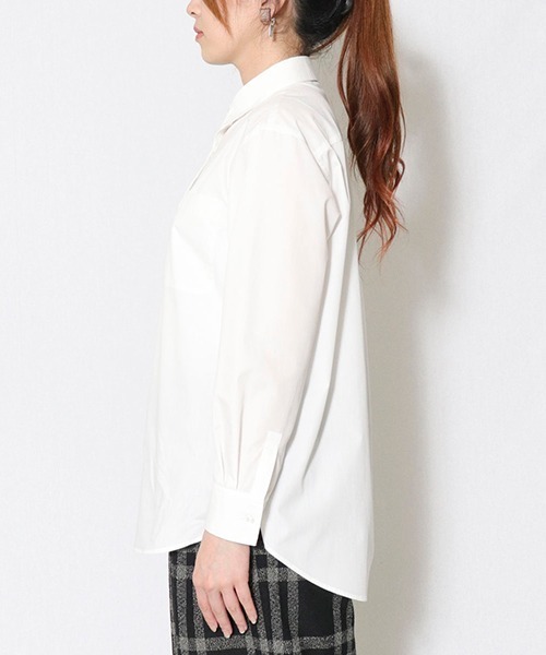 COMME CA ISM(コムサイズム)の「ベーシックシャツ(シャツ/ブラウス・レディース・ホワイト・MEDIUM/LARGE)」の4枚目の写真