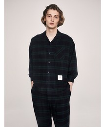 gelato pique | 【MISTERGENTLEMAN × GELATO PIQUE HOMME】BLACKWATCH CAMP COLLAR LOUNGE SHIRT(シャツ/ブラウス)