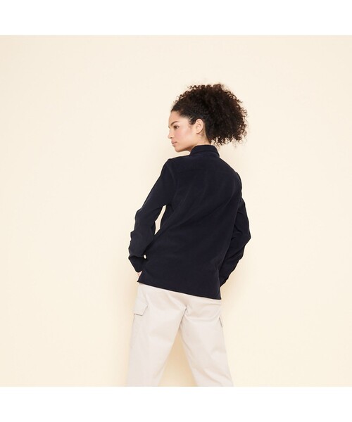 AIGLE(エーグル)の「CENDEL(シャツ/ブラウス・レディース・ブラウン/ネイビー・36/40/38)」の6枚目の写真