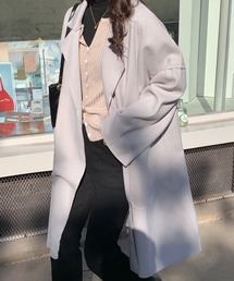 オーバーサイズ チュニックチェスターコート