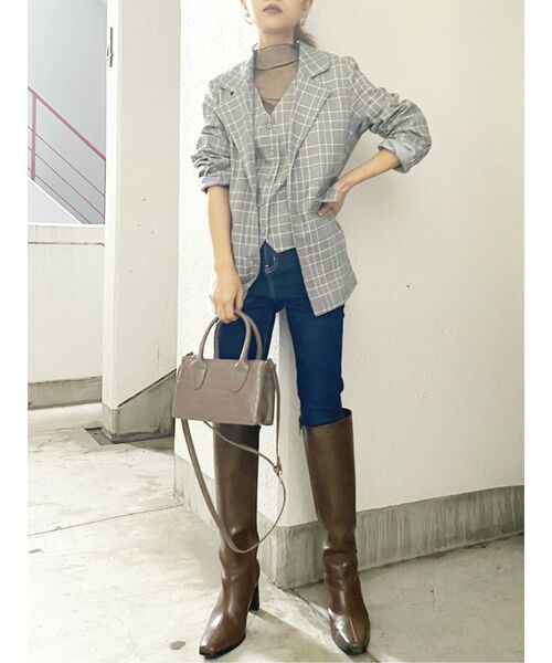 GYDA（ジェイダ）の「ワンウォッシュハイウエストパンツ（デニムパンツ・レディース・ブラック/インディゴブルー・SMALL/MEDIUM/X-SMALL/XX-SMALL/LARGE）」の3枚目の写真