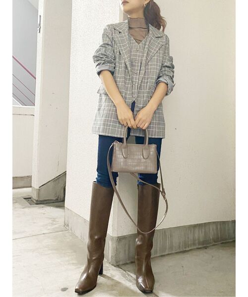 GYDA（ジェイダ）の「ワンウォッシュハイウエストパンツ（デニムパンツ・レディース・ブラック/インディゴブルー・SMALL/MEDIUM/X-SMALL/XX-SMALL/LARGE）」の4枚目の写真