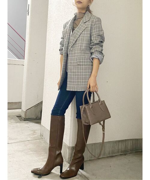 GYDA（ジェイダ）の「ワンウォッシュハイウエストパンツ（デニムパンツ・レディース・ブラック/インディゴブルー・SMALL/MEDIUM/X-SMALL/XX-SMALL/LARGE）」の5枚目の写真