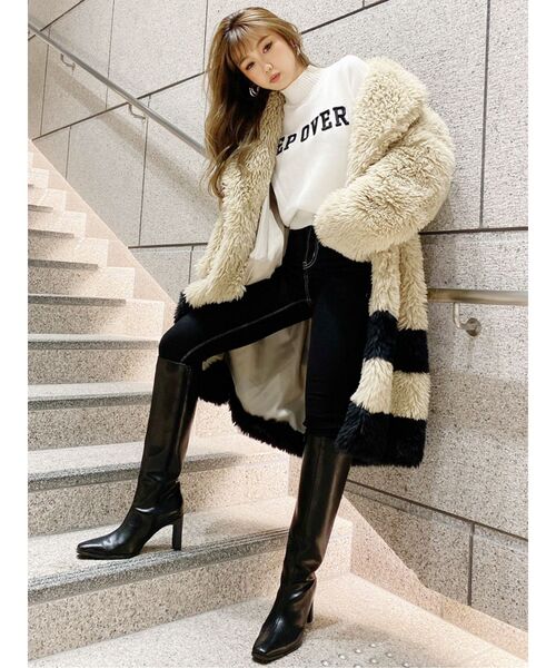 GYDA（ジェイダ）の「ワンウォッシュハイウエストパンツ（デニムパンツ・レディース・ブラック/インディゴブルー・SMALL/MEDIUM/X-SMALL/XX-SMALL/LARGE）」の9枚目の写真