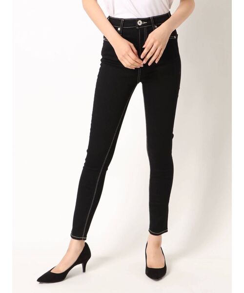 GYDA（ジェイダ）の「ワンウォッシュハイウエストパンツ（デニムパンツ・レディース・ブラック/インディゴブルー・SMALL/MEDIUM/X-SMALL/XX-SMALL/LARGE）」の16枚目の写真