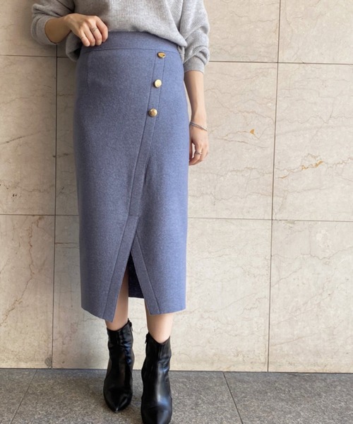 LOUNGEDRESS（ラウンジドレス）の「ブークレラップスカート（スカート・レディース・ブルー/アイボリー/ミント・FREE）」の3枚目の写真