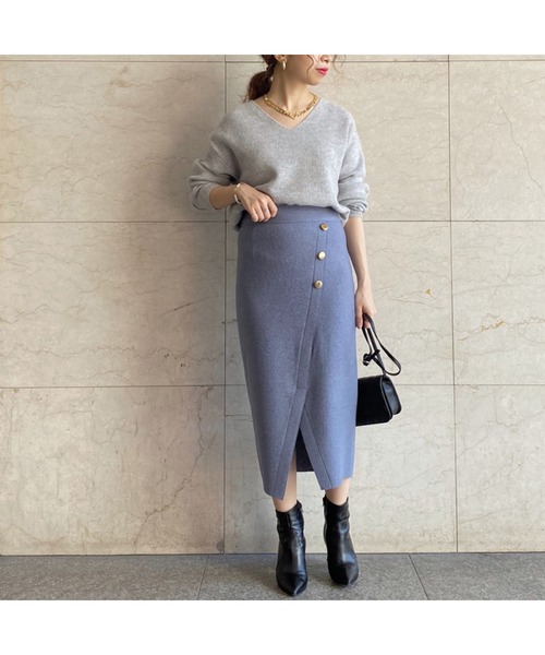 LOUNGEDRESS（ラウンジドレス）の「ブークレラップスカート（スカート・レディース・ブルー/アイボリー/ミント・FREE）」の8枚目の写真