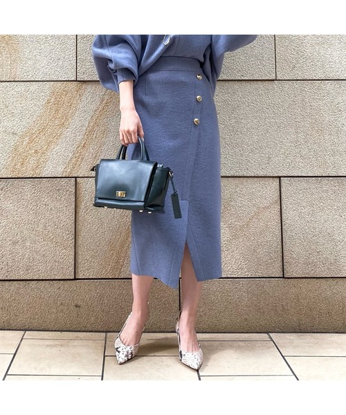 LOUNGEDRESS（ラウンジドレス）の「ブークレラップスカート（スカート・レディース・ブルー/アイボリー/ミント・FREE）」の12枚目の写真