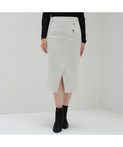 LOUNGEDRESS（ラウンジドレス）の「ブークレラップスカート（スカート・レディース・ブルー/アイボリー/ミント・FREE）」の19枚目の写真